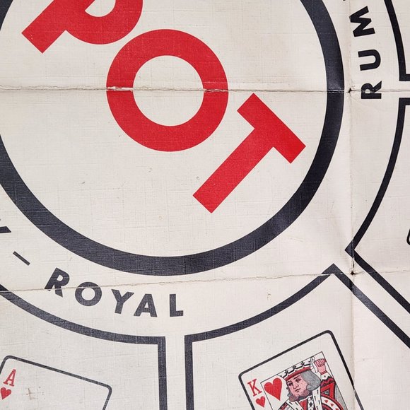 VINTAGE Rummy Royal Game Sheet Large 30"x30" Mat Box Whitman 1937 Wisconsin USA - Picture 5 of 10